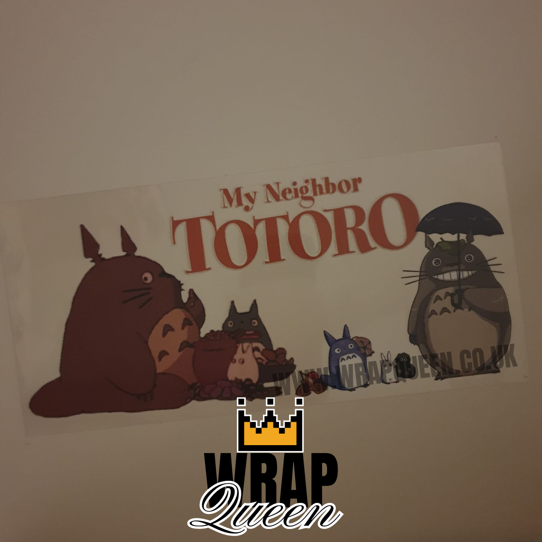 My Neighbor Totoro UV DTF 16oz Glass Cup Wrap