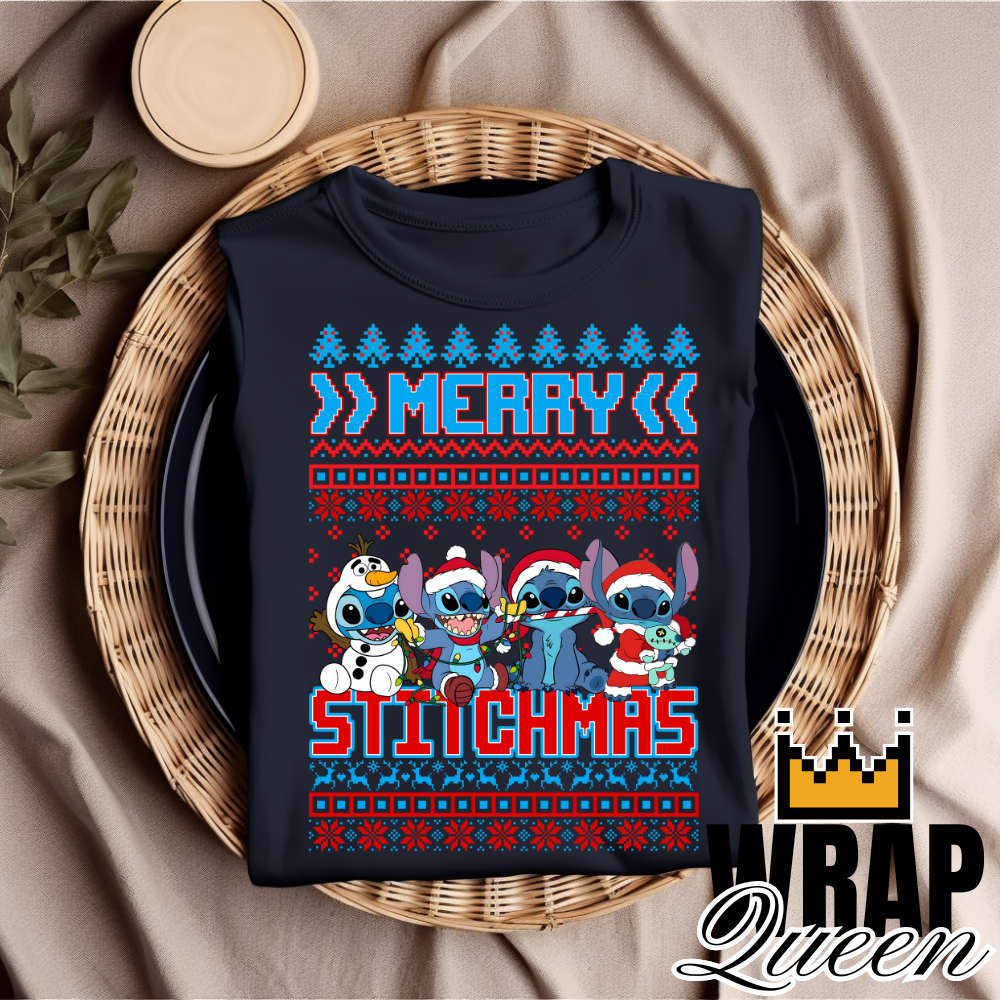 Christmas DTF 👕 Merry Stitchmas Stitch