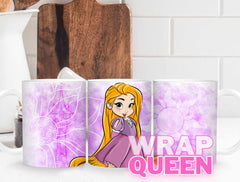 Princess Rapunzel Tangled🔥🍵Sublimation 11 oz Mug Wraps