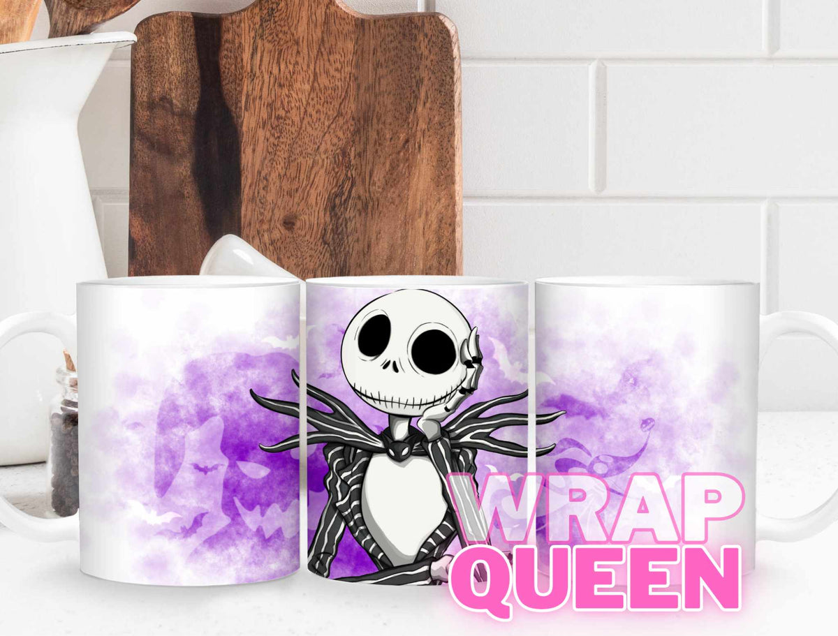 Jack Nightmare Before Christmas🔥🍵Sublimation 11 oz Mug Wraps