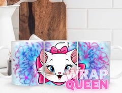 Marie the Cat🔥🍵Sublimation 11 oz Mug Wraps