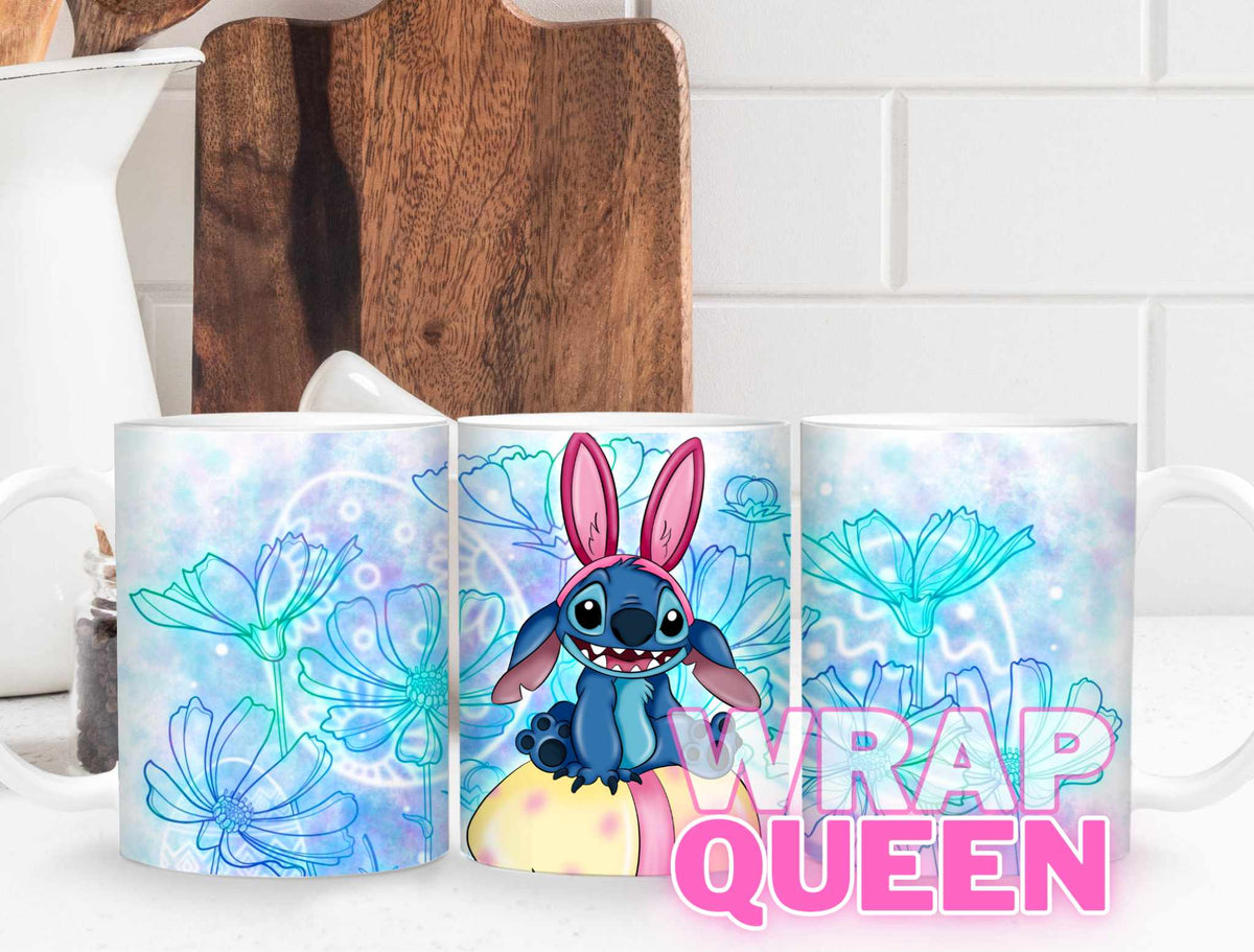 Experiment 626 Easter Stitch🔥🍵Sublimation 11 oz Mug Wraps