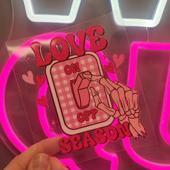 Love Season UV DTF 4 Inch Glass Cup Wrap