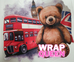 London Bear UV DTF 4'' 4inch Glass Cup Wrap