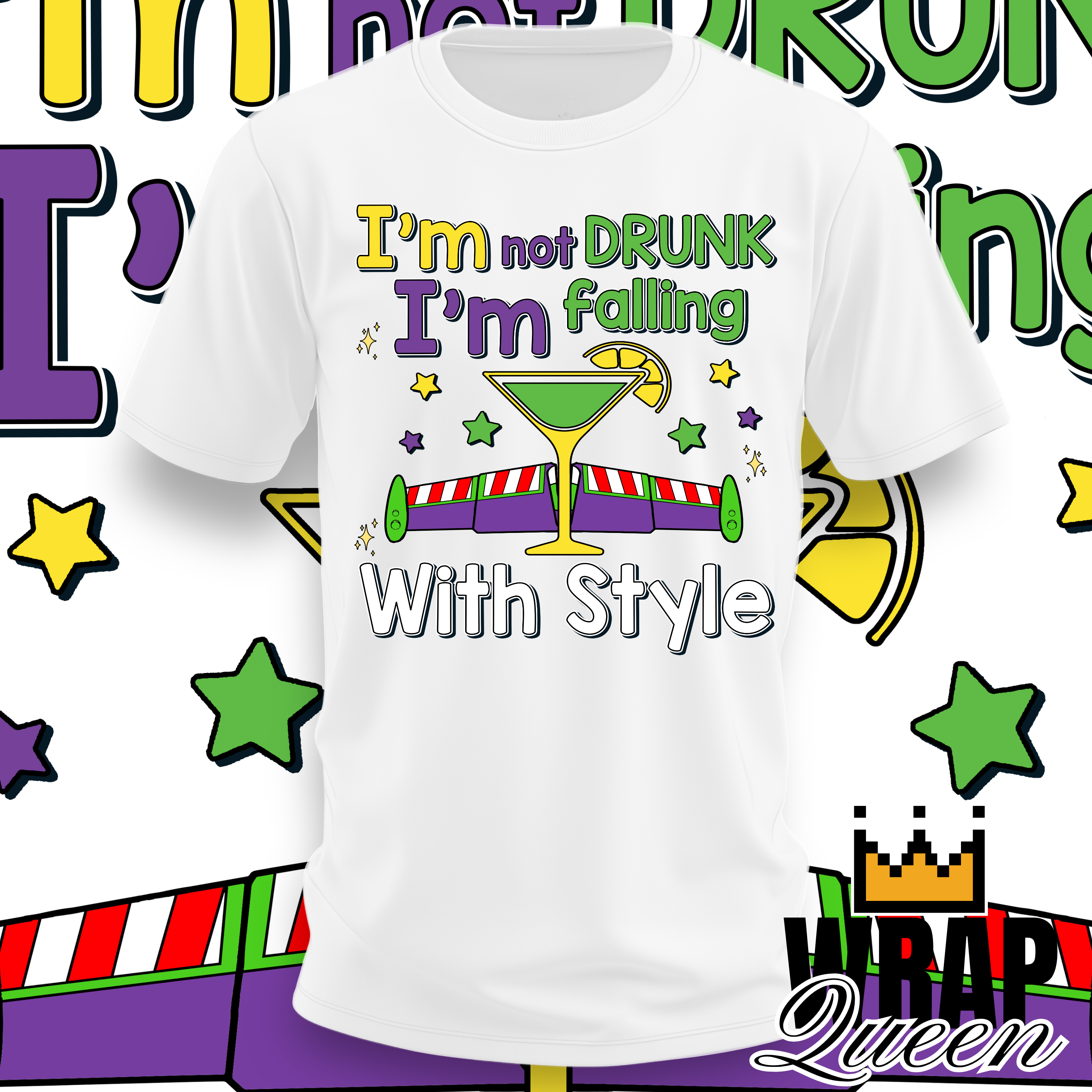 Toy Story - Drink - Tipsy - Booze - Wine - Alcohol 👕 DTF Transfer