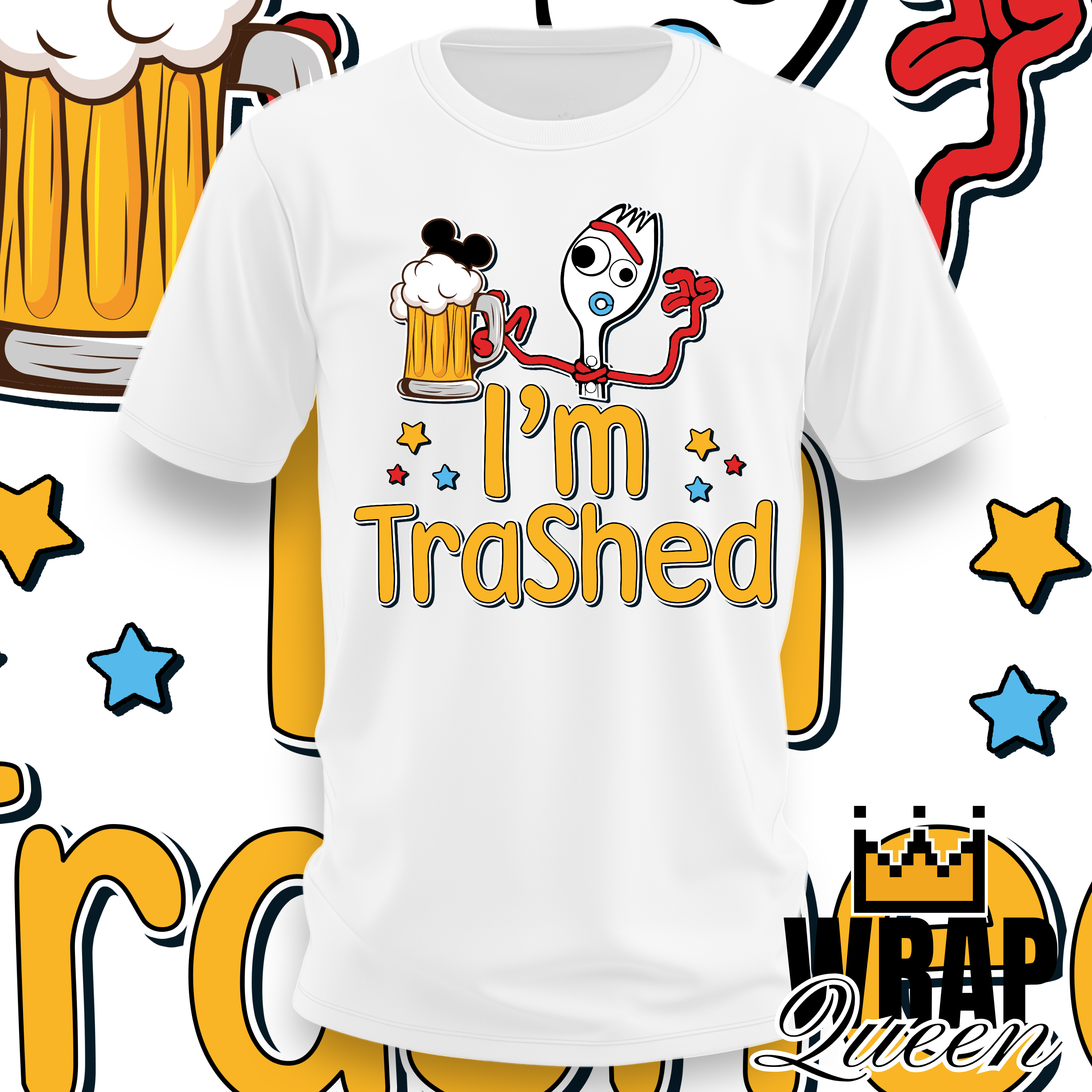 Toy Story - Drink - Tipsy - Booze - Wine - Alcohol 👕 DTF Transfer