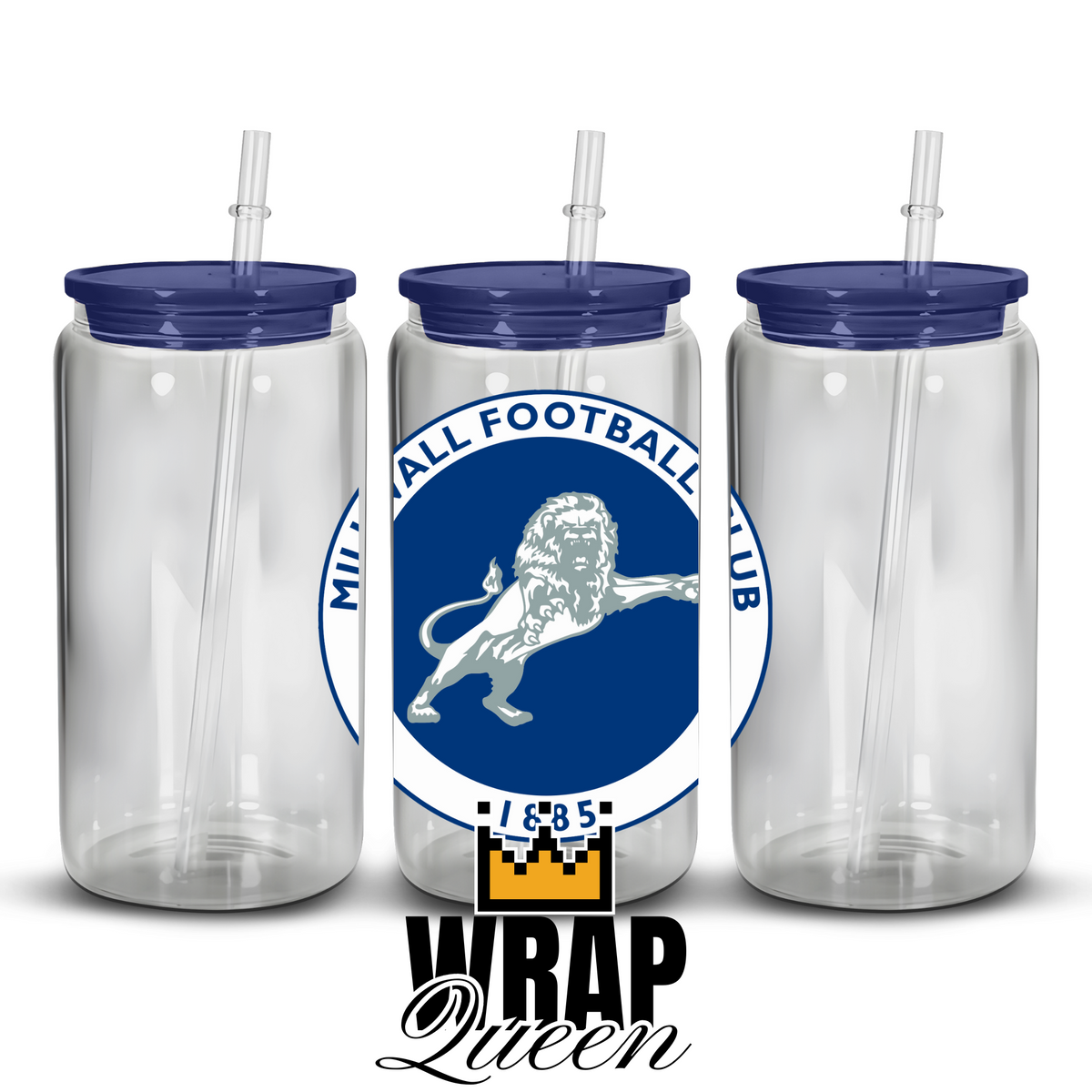 Millwall FC UVDTF 4 inch Glass Cup Wrap