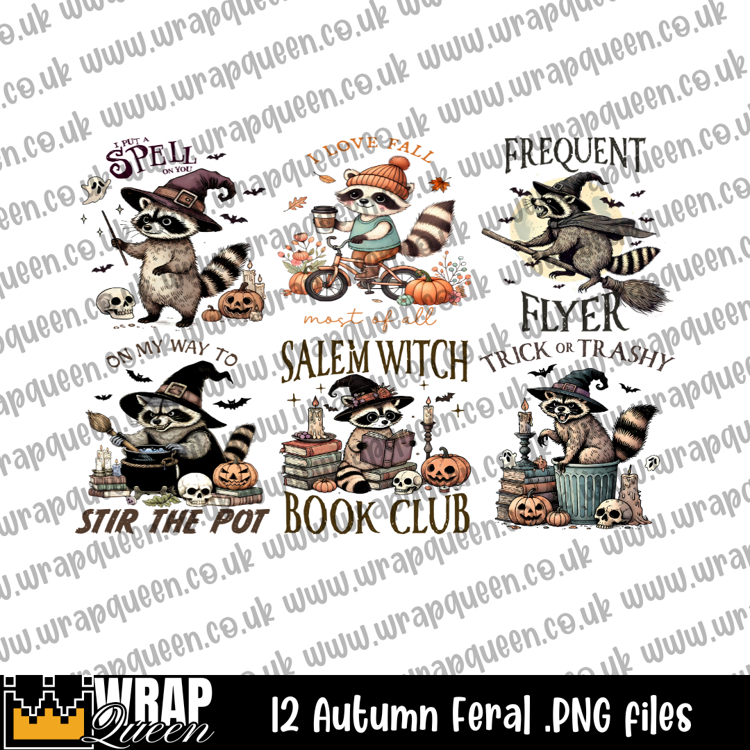 Digital Download - Feral Autumn Halloween - 12 files