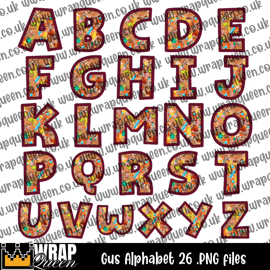 Digital Download - Alphabet Gus - 26 files