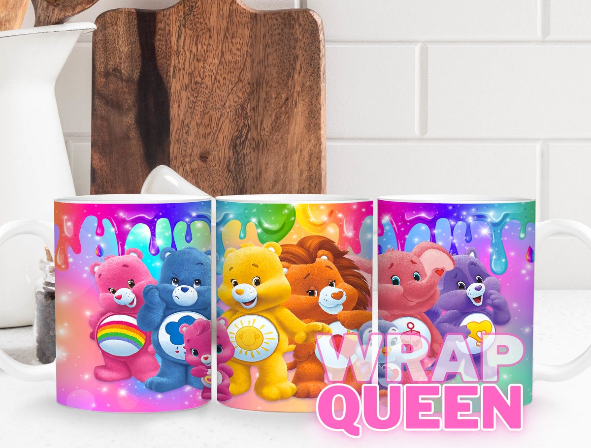 Care Bears🔥🍵Sublimation 11 oz Mug Wraps