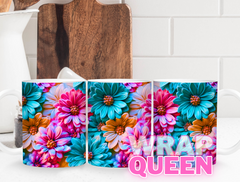 Flowers🔥🍵Sublimation 11 oz Mug Wraps